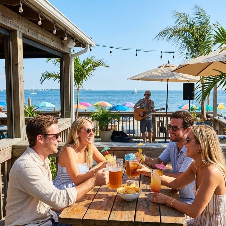 Enjoy Waterfront Dining and Relaxing Island Vibes